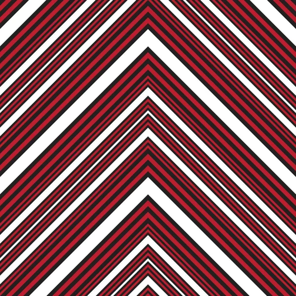 Red Chevron Diagonal Striped Seamless Pattern Background Suitable Fashion Textiles — Stock Vector