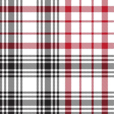 Kırmızı Glen Ekose desenli, moda tekstil ve grafikleri için uygun.