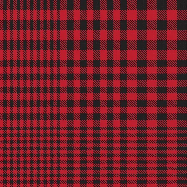 Red Glen Plaid Texture Modello Senza Cuciture Adatto Tessuti Moda — Vettoriale Stock