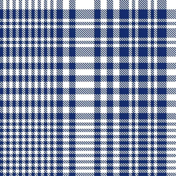 Bleu Glen Plaid Motif Sans Couture Texturé Adapté Aux Textiles — Image vectorielle