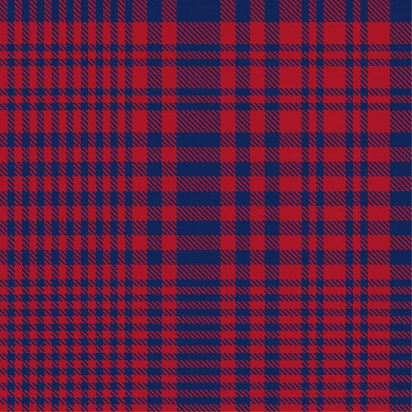Red Navy Glen Plaid Textuur Naadloos Patroon Geschikt Voor Mode — Stockvector