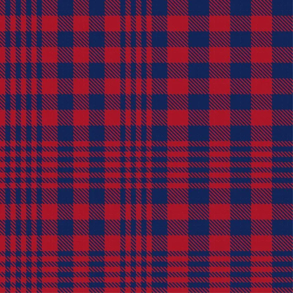 Red Navy Glen Plaid Texture Modello Senza Cuciture Adatto Tessuti — Vettoriale Stock