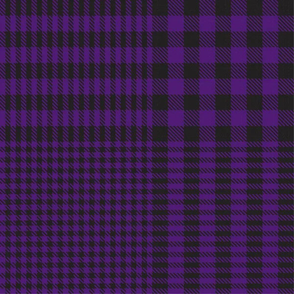 Фиолетовый Глен Плед Текстурированный Бесшовный Узор Подходит Моды Текстиля Графики — стоковый вектор