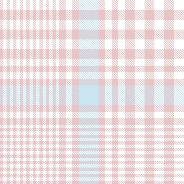 Pink Glen Plaid Texturiertes Nahtloses Muster Für Modetextilien Und Grafiken — Stockvektor