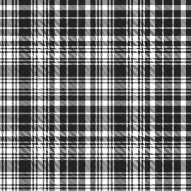 Siyah ve Beyaz Glen Ekose desenli, moda tekstil ve grafikleri için uygun.