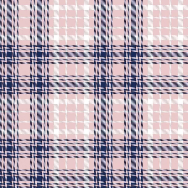 Pink Navy Glen Plaid Textured Seamless Pattern Suitable Fashion Textiles — Stock Vector