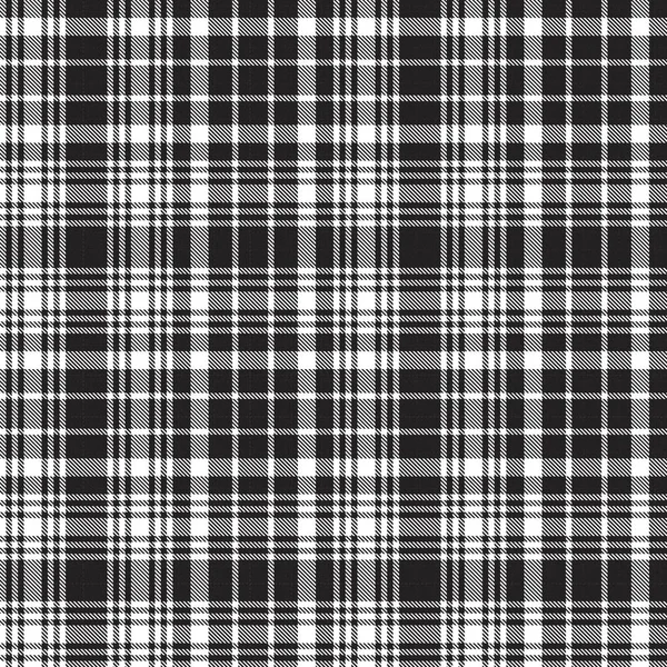 Black White Glen Plaid Texturovaný Bezešvý Vzor Vhodný Pro Módní — Stockový vektor