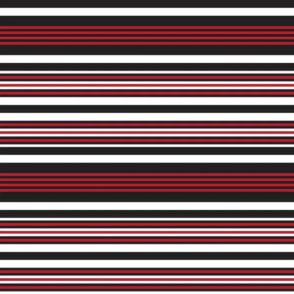 Red Horizontal Striped Seamless Pattern Background 그래픽 — 스톡 벡터