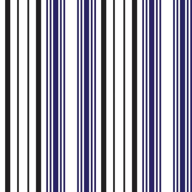 Moda tekstil ve grafikleri için uygun mavi dikey çizgili dikişsiz arkaplan