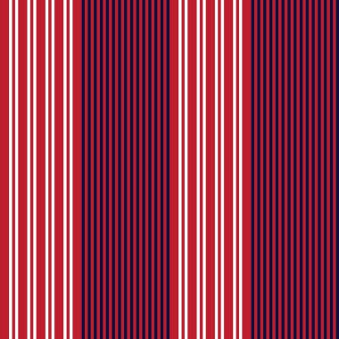 Moda tekstil ve grafikleri için uygun kırmızı ve mavi dikey çizgili dikişsiz arkaplan