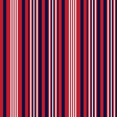 Moda tekstil ve grafikleri için uygun kırmızı ve mavi dikey çizgili dikişsiz arkaplan