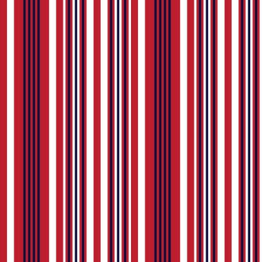 Moda tekstil ve grafikleri için uygun kırmızı ve mavi dikey çizgili dikişsiz arkaplan