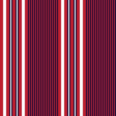Moda tekstil ve grafikleri için uygun kırmızı ve mavi dikey çizgili dikişsiz arkaplan