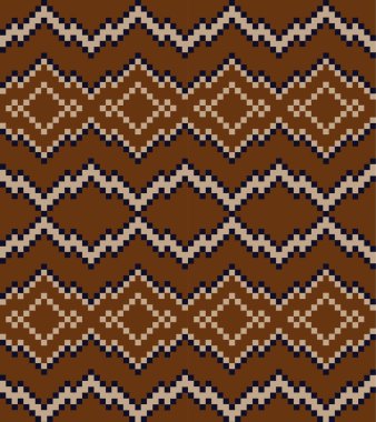 Moda tekstil, örgü ve grafikler için kahverengi Noel panayırı desenli arka plan