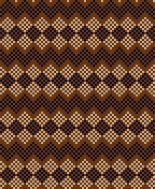 Moda tekstil, örgü ve grafikler için kahverengi Noel panayırı desenli arka plan