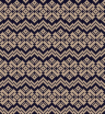 Moda tekstil, örgü ve grafikler için kahverengi Noel panayırı desenli arka plan