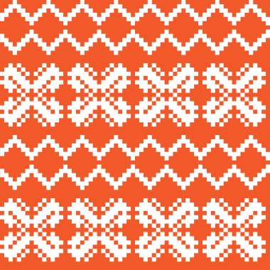 Moda tekstil, örgü ve grafikler için turuncu Noel panayırı desenli arka plan