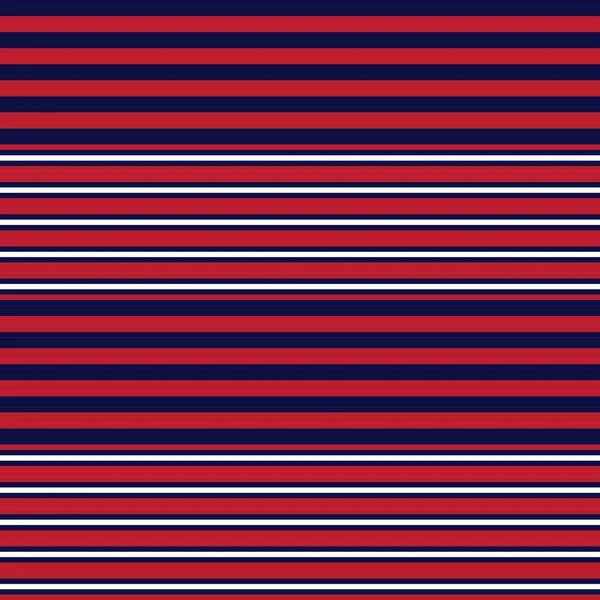 Red Blue Horizontal Striped Seamless Pattern Background 그래픽 — 스톡 벡터