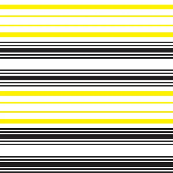 Yellow Horizontal Striped Seamless Pattern Background 그래픽 — 스톡 벡터