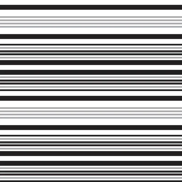 Blanco Negro Fondo Patrón Sin Costuras Rayas Horizontales Adecuado Para — Vector de stock