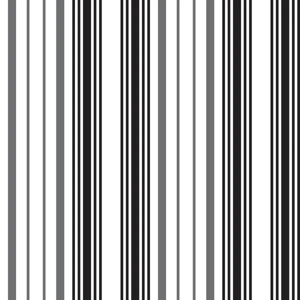 Black White Vertical Striped Seamless Pattern Background Suitable Fashion Textiles — Stock Vector