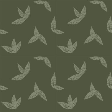 Yeşil Tropik Yaprak botanik desensiz arka plan moda baskıları, grafikler, arka planlar ve el sanatları için uygundur