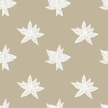 Kahverengi Tropik Yaprak botanik desensiz arka plan moda baskıları, grafikler, arka planlar ve el sanatları için uygundur