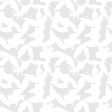Beyaz Tropik Yaprak botanik desensiz arka plan moda baskıları, grafikler, arka planlar ve el sanatları için uygundur