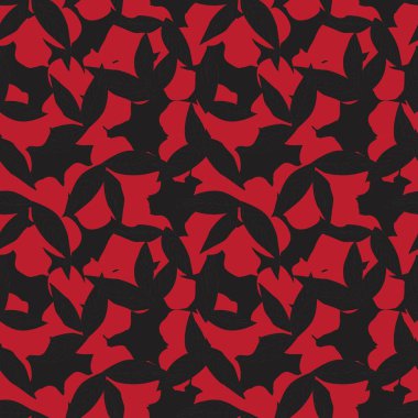 Noel Tropikal Yaprağı botanik desensiz arka plan moda baskıları, grafikler, arka planlar ve el sanatları için uygun