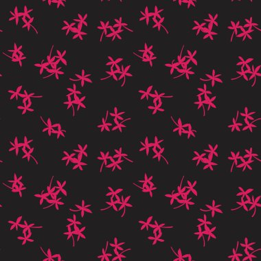 Mor Tropik Yaprak botanik desensiz arka plan moda baskıları, grafikler, arka planlar ve el sanatları için uygundur