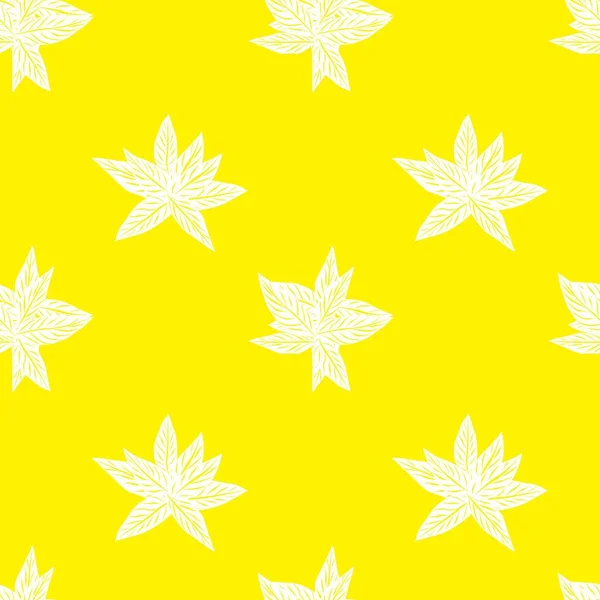 热带黄叶植物无缝图案背景适合时尚杂志 背景和手工艺品 — 图库矢量图片
