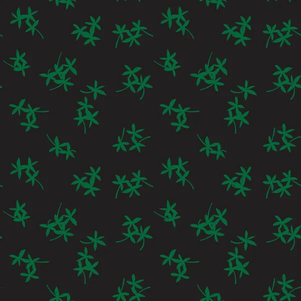 Зелений Тропічний Лист Ботанічного Безшовного Візерунка Фон Підходить Модних Принтів — стоковий вектор