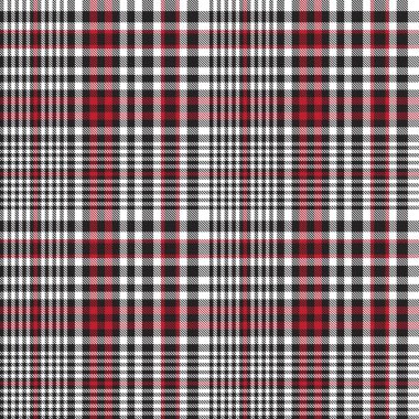 Kırmızı Glen Ekose desenli, moda tekstil ve grafikleri için uygun.
