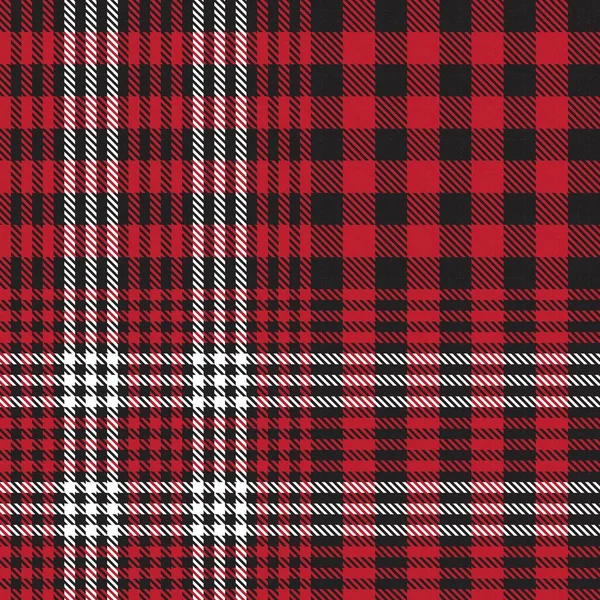 Red Glen Plaid Textuur Naadloos Patroon Geschikt Voor Mode Textiel — Stockvector