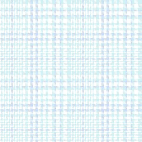 Скай Блю Глен Плед Текстурированный Бесшовный Узор Подходит Моды Текстиля — стоковый вектор