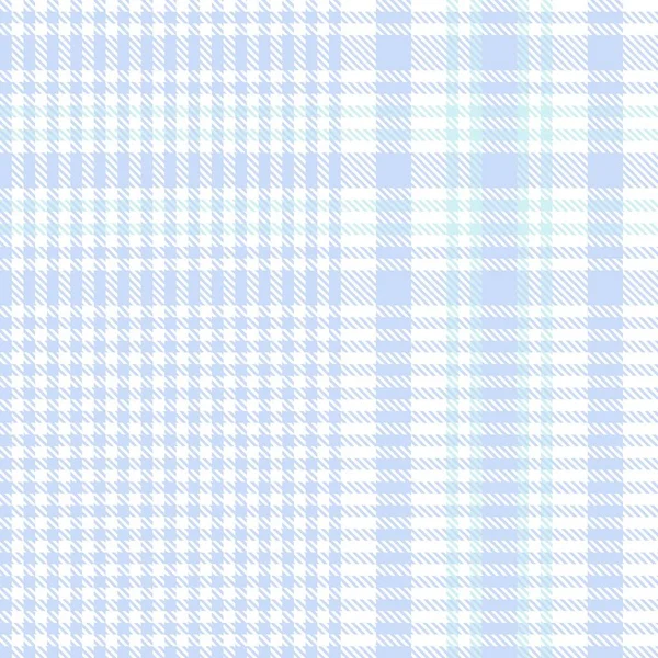 Sky Blue Glen Plaid Texturiertes Nahtloses Muster Für Modetextilien Und — Stockvektor