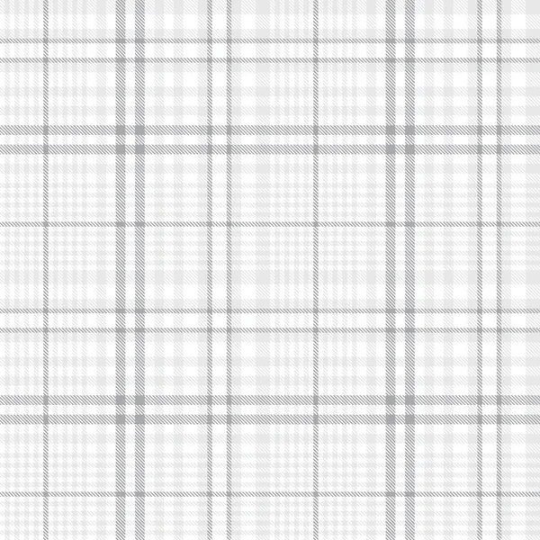 White Glen Plaid Texturiertes Nahtloses Muster Für Modetextilien Und Grafiken — Stockvektor