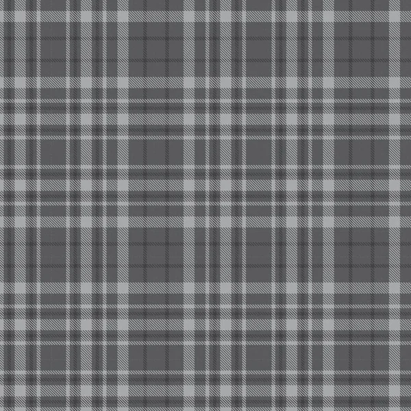 Grey Glen Plaid Texturált Zökkenőmentes Minta Alkalmas Divat Textíliák Grafikák — Stock Vector