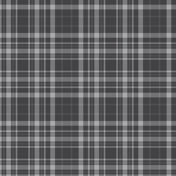 Grey Glen Plaid Texturált Zökkenőmentes Minta Alkalmas Divat Textíliák Grafikák — Stock Vector