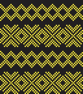 Moda tekstil, örgü ve grafikleri için sarı Noel panayır desenli arka plan