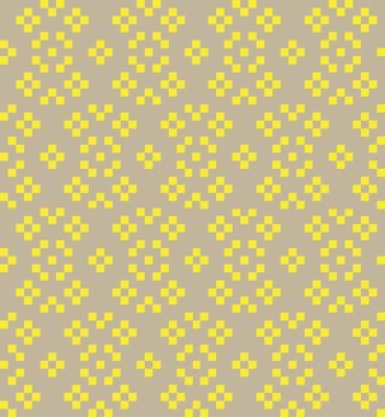 Moda tekstil, örgü ve grafikleri için sarı Noel panayır desenli arka plan