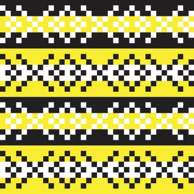 Moda tekstil, örgü ve grafikleri için sarı Noel panayır desenli arka plan