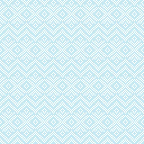 ファッションテキスタイル ニットウェア グラフィックのためのスカイブルークリスマスフェア島のパターンの背景 — ストックベクタ