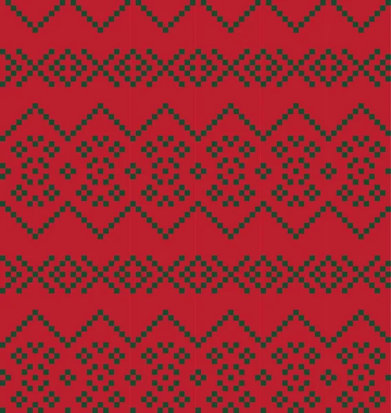 Vánoční Veletrh Ostrov Vzor Pozadí Pro Módní Textil Pleteniny Grafiku — Stockový vektor
