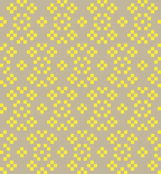 Jaune Fond Motif Île Noël Équitable Pour Les Textiles Mode — Image vectorielle