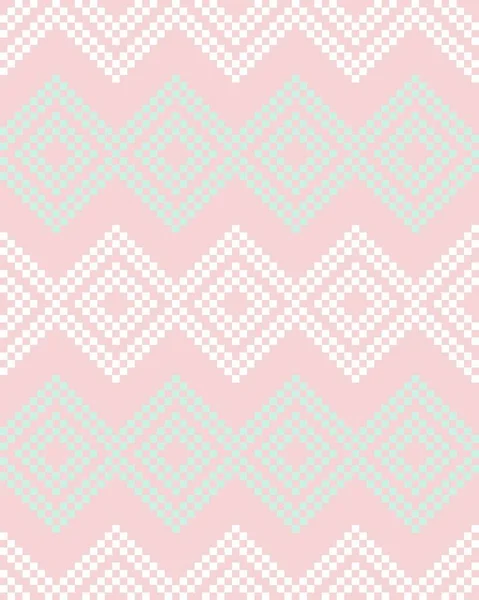 Fondo Patrón Isla Feria Navidad Rosa Para Textiles Moda Prendas — Vector de stock