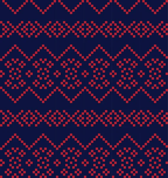 Красный Флот Рождество Ярмарка Островной Фон Моды Текстиля Трикотажа Графики — стоковый вектор