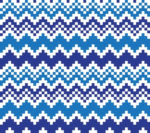 Fundo Padrão Ilha Justo Natal Azul Para Têxteis Moda Malhas —  Vetores de Stock