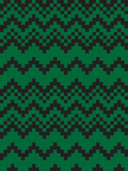 Fundo Padrão Ilha Justo Natal Verde Para Têxteis Moda Malhas — Vetor de Stock