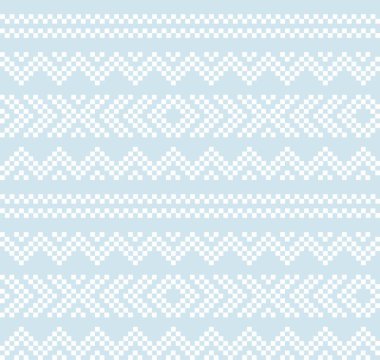 Moda tekstil, örgü ve grafikleri için Gökyüzü Mavisi Noel festivali şablonu